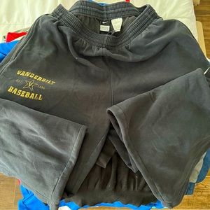 Nike XXL Vanderbilt University Baseball Sweatpants